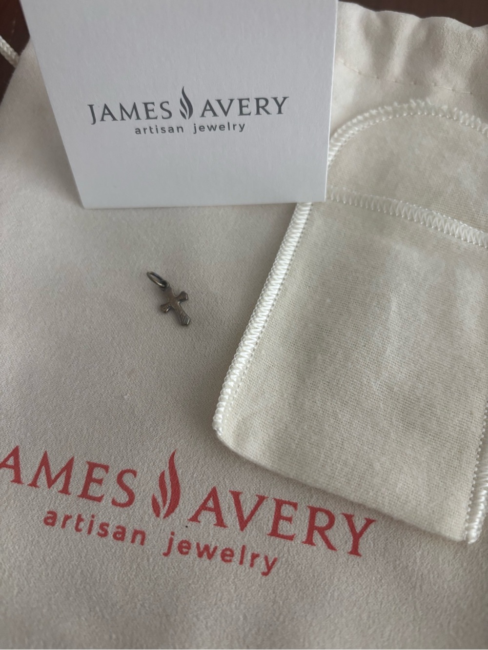 James Avery Silver Cross Charm NEW Final Sale